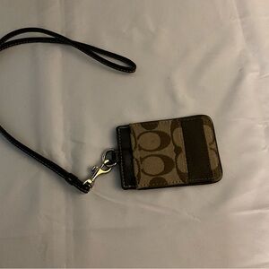 Coach Monogram Lanyard - Brown
